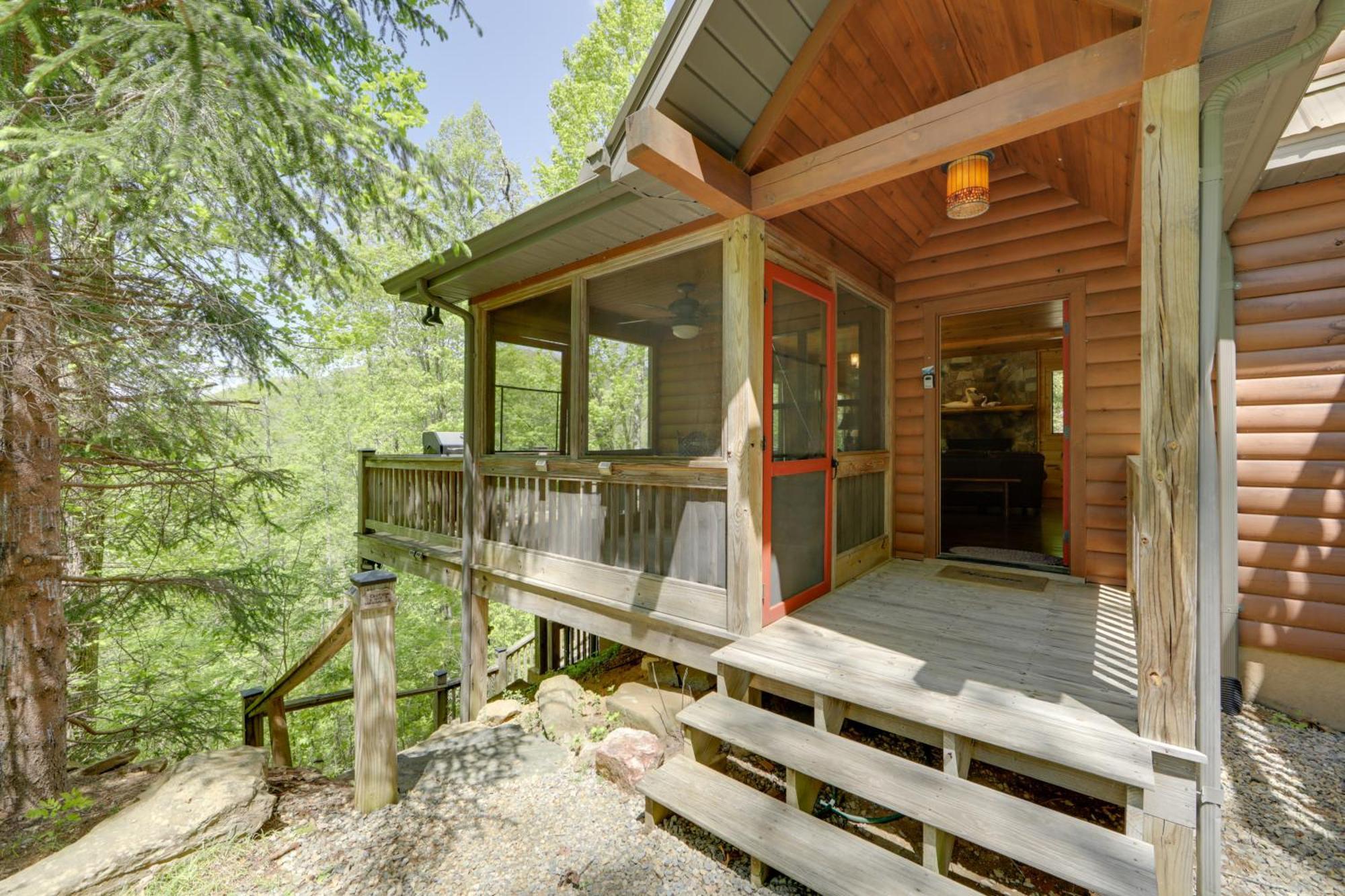 Bryson City Cabin With Hot Tub And Mountain Views! Luaran gambar