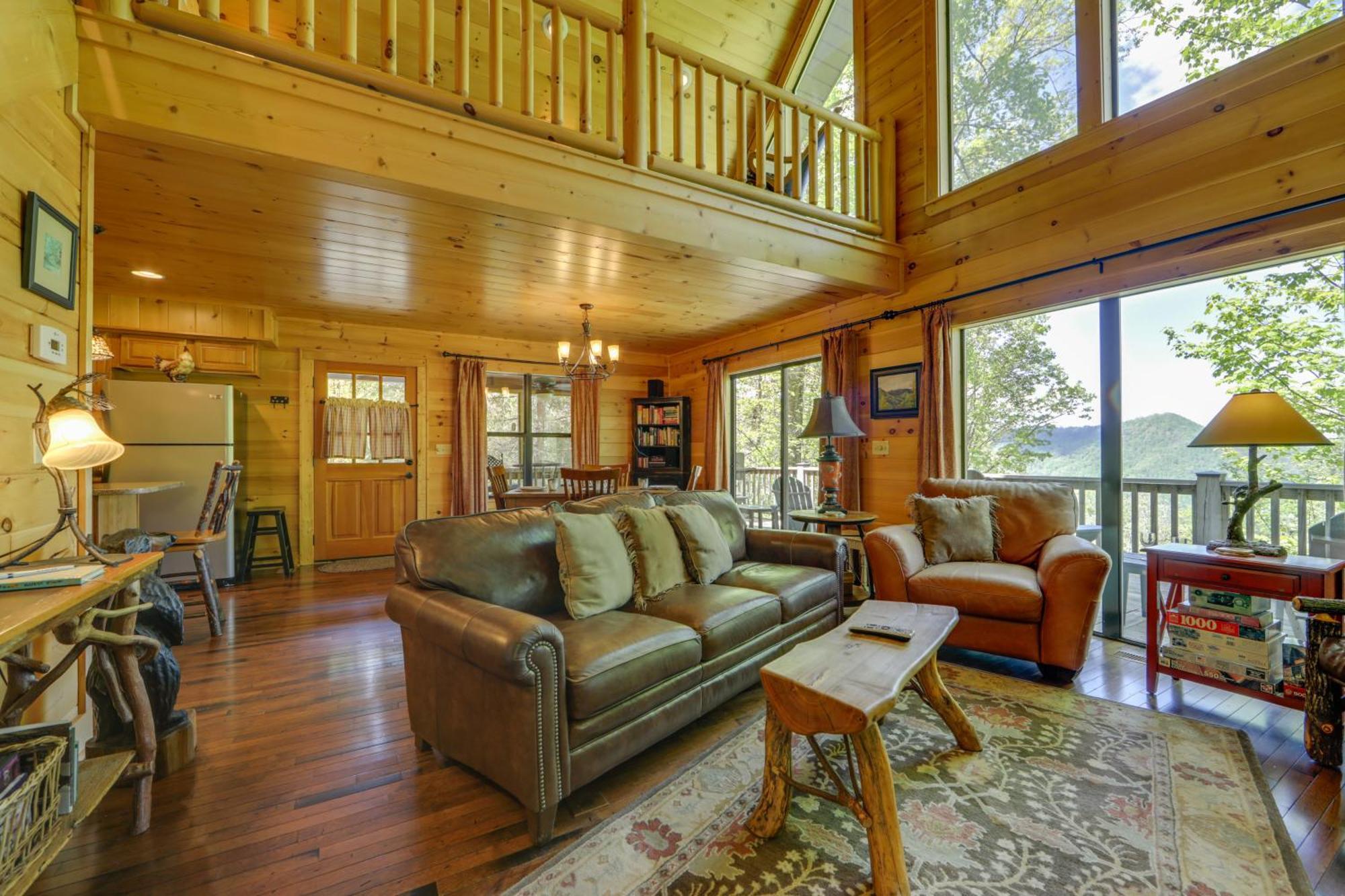 Bryson City Cabin With Hot Tub And Mountain Views! Luaran gambar